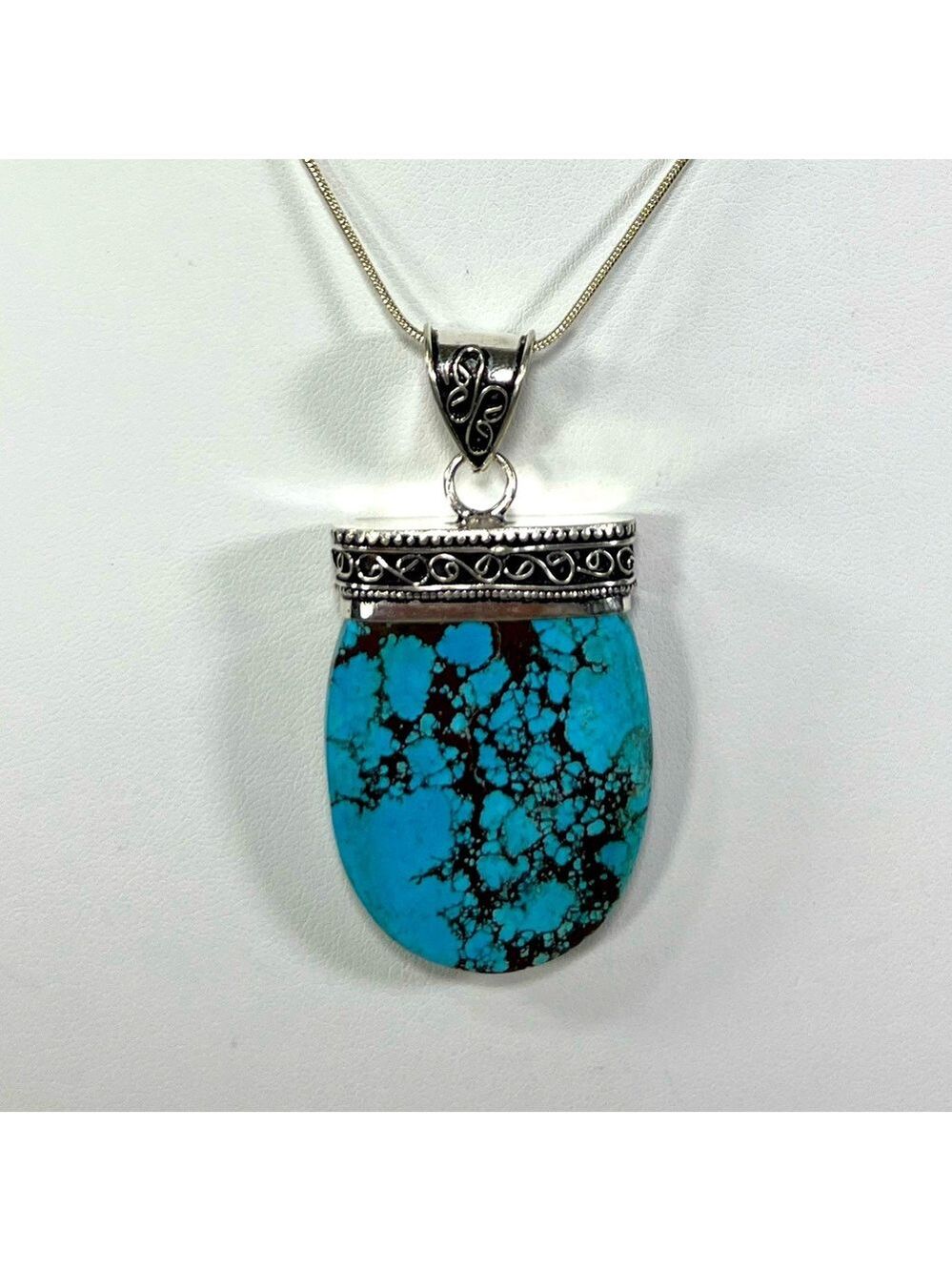 Turquoise 925 Gemstone Pendant